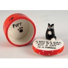 Cat is a Person Covered Box by Enesco Ltd