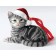 Silver Tabby Lying - Christmas Hanging Ornament by Country Artists - Enesco Ltd
